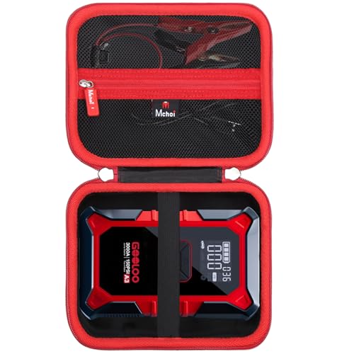 Hard EVA Carrying Case for GOOLOO A3 Jump Starter with Air Compressor, 3000A Portable Car Battery Booster Storage Box, Shockproof Weather-Resistant Travel Bag