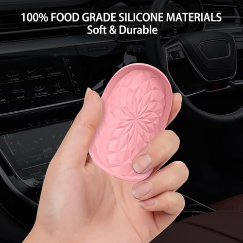 ME.FAN Car Coasters for Cup Holders [4 Pack] - 2.75In Silicone Auto Mug Mats - Universal Non-Slip Recessed Car Interior AccessoriesPink - color: 4pack-pink