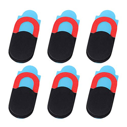 Uonlytech Oval Webcam Privacy Cover Slider 6-Pack for Laptop Tablet Phone Camera Privacy Protector Easy Slide Compact Design