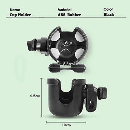Cup Holder for Boat with Phone Holder, Boat Rail Cup Holder,Drinks Holders | Clamp-On Marine Cup Holders 360° Adjustable for Pontoon Boat, Bimini Top, Boat Rail, Grab Bar, PWC, Boat Gifts for Men
