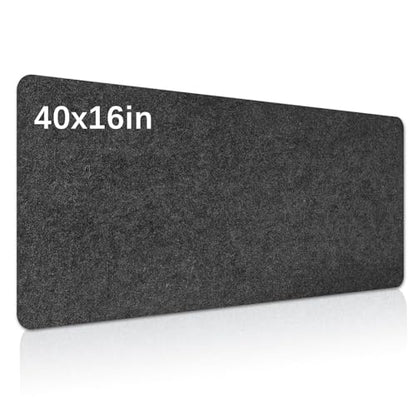 Large Felt Desk mat, 40''x16'' with Non-Slip Full Desk Mouse Pad,Office Computer Desk for Keyboard Mat,Felt Desk Mat for Desk Pad Protector（100x40cm） - color: 1 Pcs Dark Gray