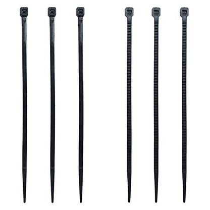 4 Inch Zip Ties (Tying Length 2.8"), 300pcs Nylon Cable Ties BLACK - color: Black 300pcs, size: 4 inch