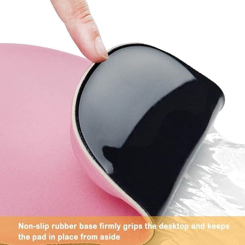 Office Mousepad with Gel Wrist Support - Ergonomic Gaming Desktop Mouse Pad Wrist Rest - Design Gamepad Mat Rubber Base for Laptop Computer -Silicone Non-Slip Special-Textured Surface (09Dark Grey) - color: 09Dark Grey
