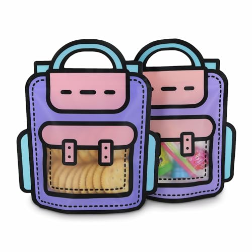 Bulk Gift Bags for Kids Birthday Party Supplies - Goodie Bag for Candy, Food, Snacks or Favors with Resealable Ziplock Seal (Purple S 20) - color: Purple Backpack