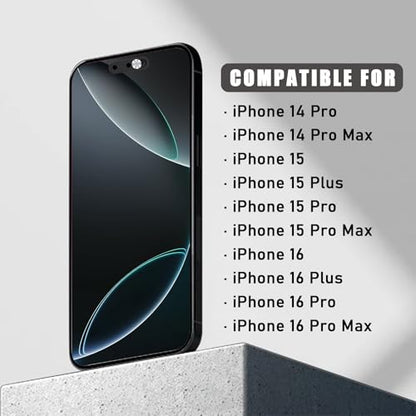 Front Camera Cover Compatible for iPhone 16/16Plus/16Pro/16Pro Max/15/15 Plus/15 Pro/15 Pro Max/14 Pro/14 Pro Max,Webcam Cover Protect Privacy and Security,Not Affect Face ID,Silver-Updated Version - color: Silver