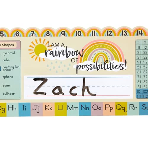 Really Good Stuff Boho Self-Adhesive Vinyl Desktop Helpers - Set of 24 - Primary - color: Boho