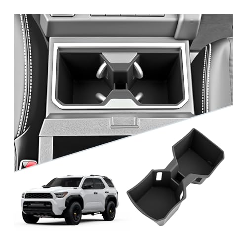 SKTU for 2025 2026 Toyota 4Runner Accessories Cup Holder for 2025 2026 Toyota 4Runner Central Control Cup Holder 4Runner 2025 2026 Accessories Durable Rubber Center Console Cup Pad - color: for 2025 2026 4Runner Cup Holder