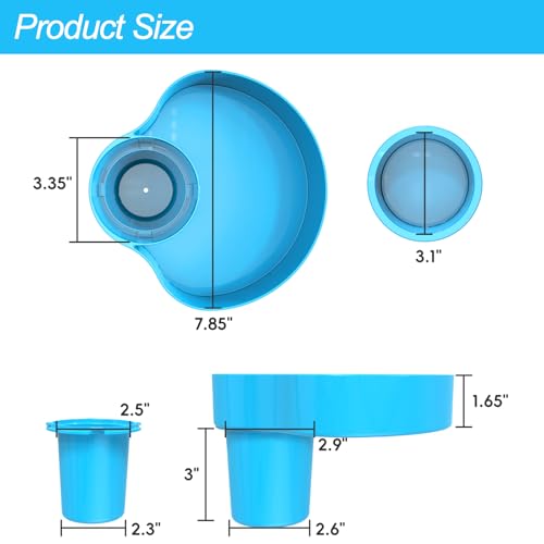 Car Seat Cup Holder for Kids - Kids Travel Tray with Snack Tray, CarSeats Snack Trays for Toddler, Car Cup Holder for Safety Seats, Fits Stroller & Booster (bluegray) - color: bluegray