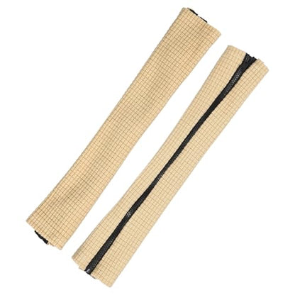 PATIKIL 22x4 in Office Chair Armrest Covers, 1 Pair Office Chair Arm Covers Long Computer Chairs Arm Rest Cover with Zipper Removable Rest Slipcover Hand Rest Protector, Beige - color: Beige