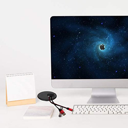 2" Desk Grommet Black, 30PACK Wire Cable Hole Cover PC Computer Desk Plastic Grommet Cord, Tidy Cable Wire Grommet for Office PC Computer Desk Cord Management, (50mm Mounting Hole Diameter)