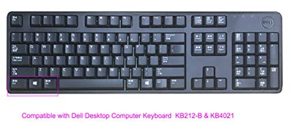 Clear Anti-Dust Silicone Keyboard Protector Skin Cover Compatible With Dell KB212-B, KB4021, 2GR91, 4G481 Desktop PC Slim USB 104-Key Keyboard (Transparent) - color: Transparent, size: Compatible Dell KB212-B/KB4021 Keyboard