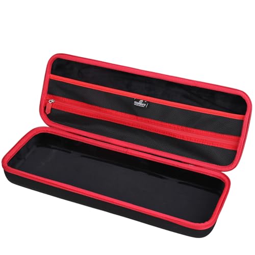 Tourmate Hard Storage Case for ASUS ROG Strix Scope II 96 Wireless Gaming Keyboard - Travel Case for RK ROYALKLUDGE RK98/RK96/N80/RK61,Aula F87/HERO 68/ S98 Pro(Only Box) (Black & Red) - color: Black & Red