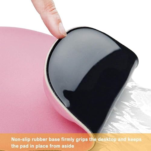 Office Mousepad with Gel Wrist Support - Ergonomic Gaming Desktop Mouse Pad Wrist Rest - Design Gamepad Mat Rubber Base for Laptop Computer -Silicone Non-Slip Special-Textured Surface (05LakeGreen) - color: 05LakeGreen