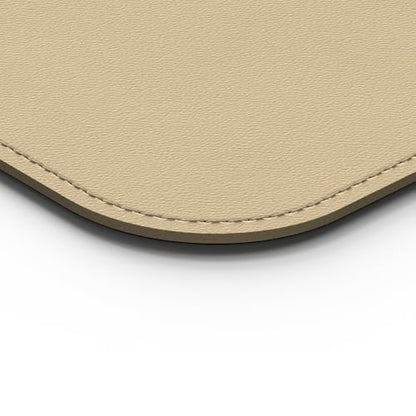 POUT TekDec Mat – Vegan Leather Desk Pad (31.5×13.4in / 80×34cm), Water-Resistant Surface, Anti-Slip Base, Scratch & Heat Protection, Multi-Functional Writing & Mouse Pad – Texas Sand - color: Texas Sand
