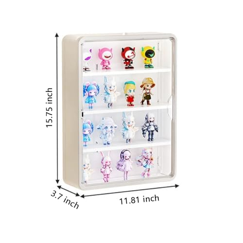 Blind Box Wall-Mounted Display Cabinet (White Big Size) - size: white Big size