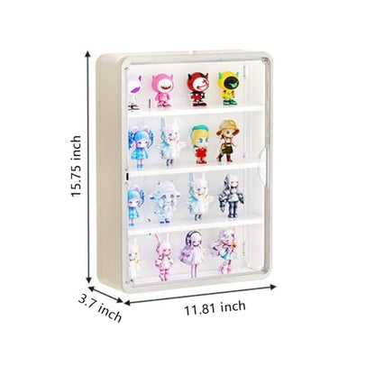 Blind Box Wall-Mounted Display Cabinet (White Big Size) - size: white Big size