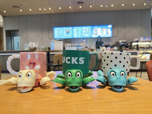 JOD® Turtle Cup Holder,Turtle Coaster with Funny Expression, 3 PCs Cup Holder with Liftable Limbs & Expressive Face for Turtles,Tortoise Lover Gag Gifts Home Decor(3pc-Green Blue Pink) - color: 3pc-greenbluepink