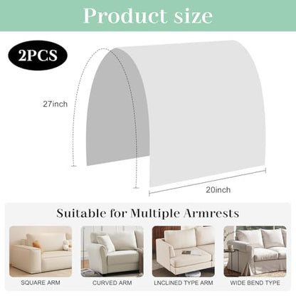 Couch Arm Covers Sofa Arm Covers Set of 2, Waterproof Couch Cover Armchair Cover for Recliner, Non Slip Sofa Headrest Covers Armrest Cover Couch Slipcover Protector, Green - color: Green