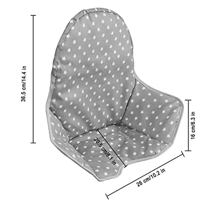 Twoworld High Chair Cushion for IKEA Antilop Highchair, Baby High Chair Seat Cover Liner Mat Pad Cushion for IKEA Antilop High Chair (Fashion Gray)