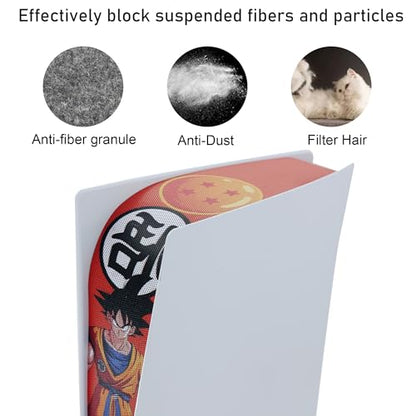New Version 2.0 Dust Cover Net for PS5 Console, PS5 Heatsink Barrier Pets Hair Anti-dust Cover Dustproof for PlayStation 5 (PA) - color: PA