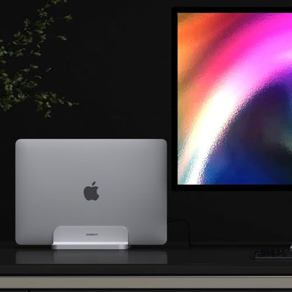 JOKItech Aluminum Laptop Stand, Sturdy and Adjustable, Compatible with Apple MacBook Pro/Air, Mac Mini, iPad Pro, Silver - color: Silver