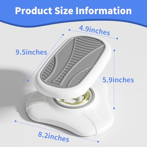 Foot Rest for Under Desk at Work ，Ergonomic Foot Stool Under Office Desk - Rocking for Fidgeters，Effectively Relaxes The Leg Muscles，2 Pieces Grey - color: Grey