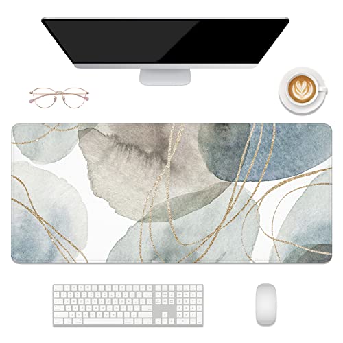 Desk Mat, 32" x 12" XXL Extended Large Gaming Mouse Pad, Desktop Decor Desk Pad, Cute Men Women Office Supplies and Accessories, XL Mouse Mat for Laptop & Keyboard, Minimalism Abstract Art - color: Minimalism Abstract Art, size: 32" x 12"
