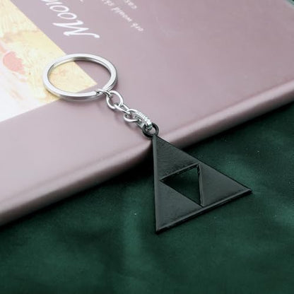 PLITI Video Game Inspired Gift Video Game Lover Gift Triangle Symbol Keychain For Gamer - color: Triangle Kybl