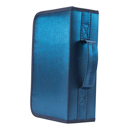 Capacity CD/DVD case Wallet, Storage,Holder,Booklet (128 Blue) - color: 128 Blue