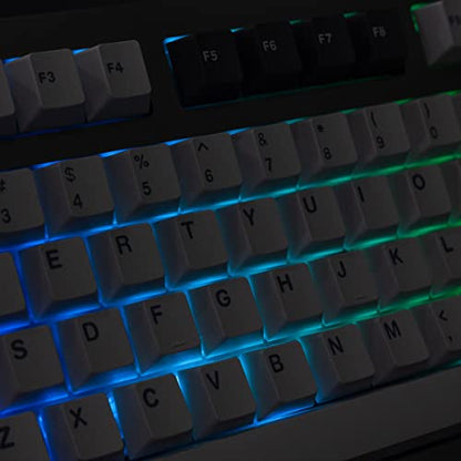 Cherry Arctic Profile Double Shot Keycaps Set of 173 for ANSI/ISO 60, 68, 75, 98 and 108 Layout Cherry Mx Switches, Mechanical Gaming Keyboard - color: arctic keyboard