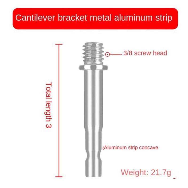 3 Pack Boom Arm to 17mm Ball 1/4 inch 3/8 Screw Bolt Mount Connector Adapter Joint Head Converter for Microphone Arm Stand Mic Arm Scissor Shock Mount Condenser Video Light Phone Holder Clip