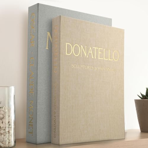 Decorative Books for Home Decor - Set of 2 Faux Books for Decoration with Secure Magnet Closure for Photo Storage and as a Keepsake Box, Coffee Table or Bookshelf Decor (Green - Beige) - color: Green - Beige