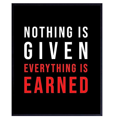 Inspirational Quote Art Print - Motivational - Unique Home Decor for Office, Classroom, Gym- Gift for Teachers, Basketball Fans, Entrepreneur, Athlete, Trainer - 8x10 Unframed Photo - size: 8"L x 10"W