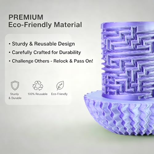 Maze Puzzle Box for Cash Gift, Money Holder Gift Box | Maze puzzle, hidden cash compartment, money gift, birthday anniversary, brain teaser, surprise holder gift for teens & adults - color: Silvery Color