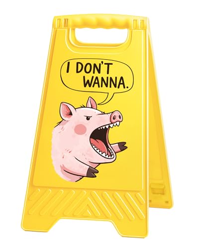 Funny Desk Shelf Decor, Don Wanna Mini Desk Sign | Don Wanna Sign, Funny Shelf Sign, Home Office Decor, Mini Desk Sign - style: I Don't Wanna