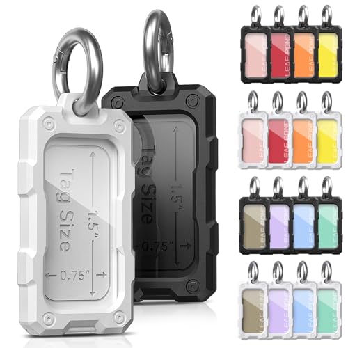 16 Pcs Solid Plastic Key Tags with O Rings, Custom Bulk Keychain Blank Identifier. ID Name Label in Acrylic Cover. Small Cruise Luggage Marker. Gym Bag Accessories. Birthday Party Favor Gift
