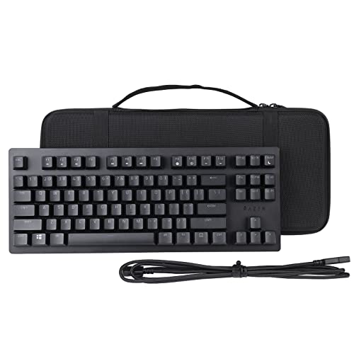 co2CREA Hard Travel Case Replacement for Razer Huntsman Tournament Edition TKL Tenkeyless Gaming Keyboard - size: for TKL Keyboard