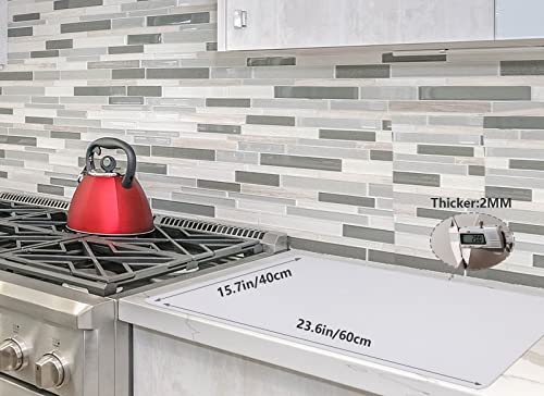 emolife Multipurpose Silicone Counter Mat, Extra Large Silicone Mat for Kitchen Appliance Site on, Countertop Protector, Heat Resistant, Non-Slip, Thick 2mm, 23.6 by 15.7 Inch - color: Light Grey