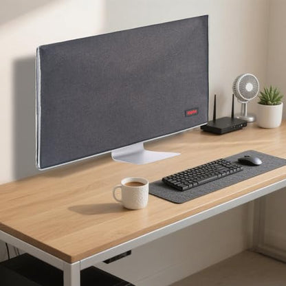 Monitor Dust Cover 24 inch Anti-Static Dustproof LCD/LED/HD Panel Case Computer Screen Protective Sleeve Compatible with iMac 24 inch PC, Desktop and TV, Black