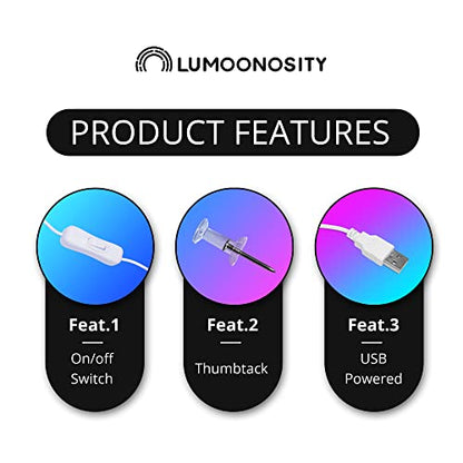 Lumoonosity On Air Neon Sign - Live Streaming/Recording Light Sign for Twitch, Tiktok, Youtube Streamers/Gamers - Red Cool On Air Led Light for Studio, Bedroom, Game Room Decor
