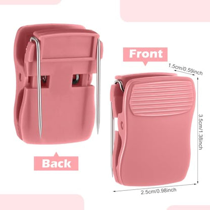 Chiisong Cubicle Clips Fabric Panel Cubicle Accessories Fabric Partition Panel Messages Hooks Office Photos Wall Clips for Notes Memos (Pink,15 Pcs) - color: Pink