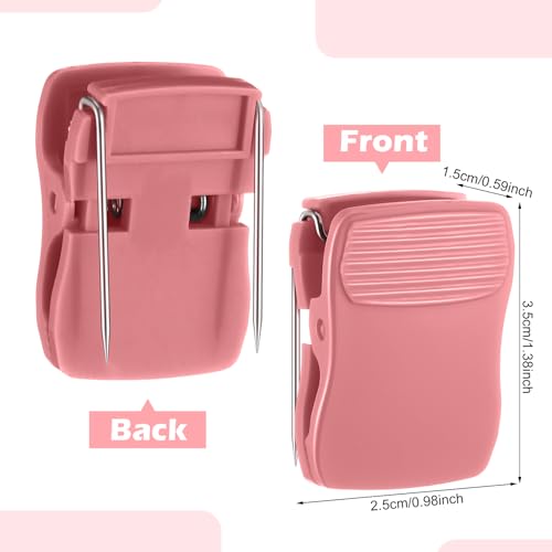 Chiisong Cubicle Clips Fabric Panel Cubicle Accessories Fabric Partition Panel Messages Hooks Office Photos Wall Clips for Notes Memos (Pink,15 Pcs) - color: Pink