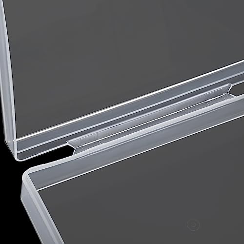 Tebery 24 Pack Blank Playing Card Case Clear Card Deck Box Snaps Closed, Empty Plastic Storage Box Holder for Bank Cards, Business Cards, Game Card