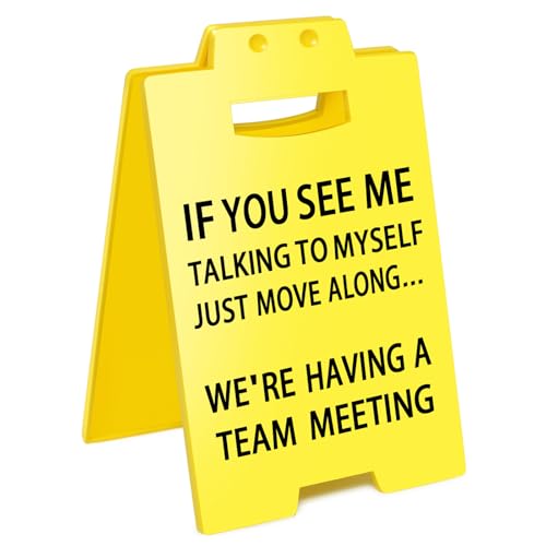 Smilelife Employee Appreciation Gifts Funny Office Cubicle Decor We're Having A Team Meeting Desk Sign Team Office Gag Gifts for Coworker Teammate Employee Boss Manager - color: Team Meeting