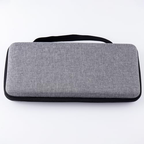 Hyekit 75% Keyboard Case, Hard Shell Travel Carrying Bag for 84 Key Magnetic Mechanical Gaming Keyboard, Compatible with Aula F75, Womier S-K80, Keychron K2, Redragon K673, RK R65 (Extra Space)