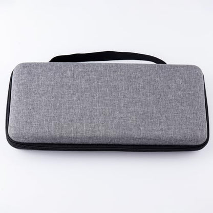 Hyekit 75% Keyboard Case, Hard Shell Travel Carrying Bag for 84 Key Magnetic Mechanical Gaming Keyboard, Compatible with Aula F75, Womier S-K80, Keychron K2, Redragon K673, RK R65 (Extra Space)
