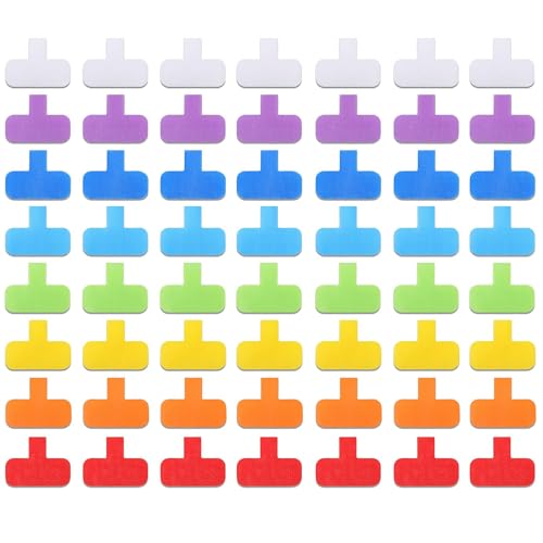 56 Pcs Multi-Color Cable Labels Write On Cord Labels Oval Cable Tags Wire Labels Cable Tags Cable Management and Identification Hook and Loop Wire Tags Wire Tags for Electronics Computers 8 Colors - style: 56 Pcs