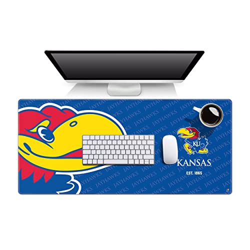 YouTheFan NCAA Kansas Jayhawks Logo Series Desk Pad - style: Kansas Jayhawks