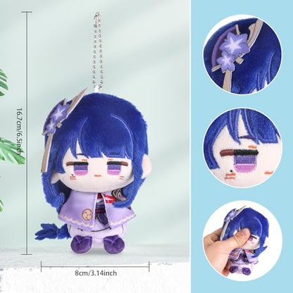UTIEHD Anime Game GI Character Keychain Pendant, Cute 10cm Collectible Bag Charm, Compact Size for Backpacks and Keys for Fans (RaidenShogun)