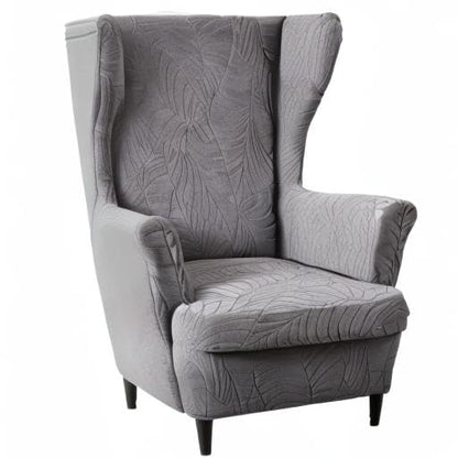 KRFOONN Stretch Wing Chair Slipcovers Jacquard 2 Piece Wingback Chair Covers Soft Spandex Wingback Armchair Slipcover Furniture Protector Chair Covers for Living Room Wingback Chair, T16 - color: Color T16